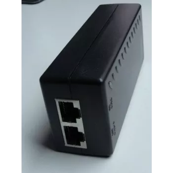 WANTEC 5561, Kiire Ethernet, 10,100 Mbit/s, 802.3af, Must, Lühis, 48 V