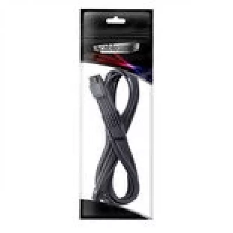 CableMod Universal Pro ModMesh 16-kontaktiline kuni 16-kontaktiline kaabel, ümbrisega, StealthSense - süsinik, 60 cm