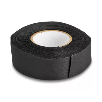 DeLOCK riideteip 25 m x 25 mm käsi-rebitav isekleepuv must