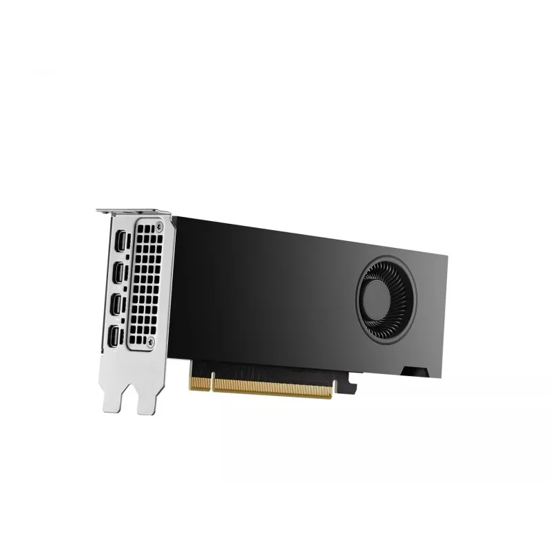 PNY NVIDIA 2000 Ada 16GB madala profiiliga, PCIe 4.0 X16, kahe pesaga, 4x Mini DP 1.4a, 16 GB GDDR6 ECC 128-bit, HDCP 2.2, HDMI 2.0, väike kast