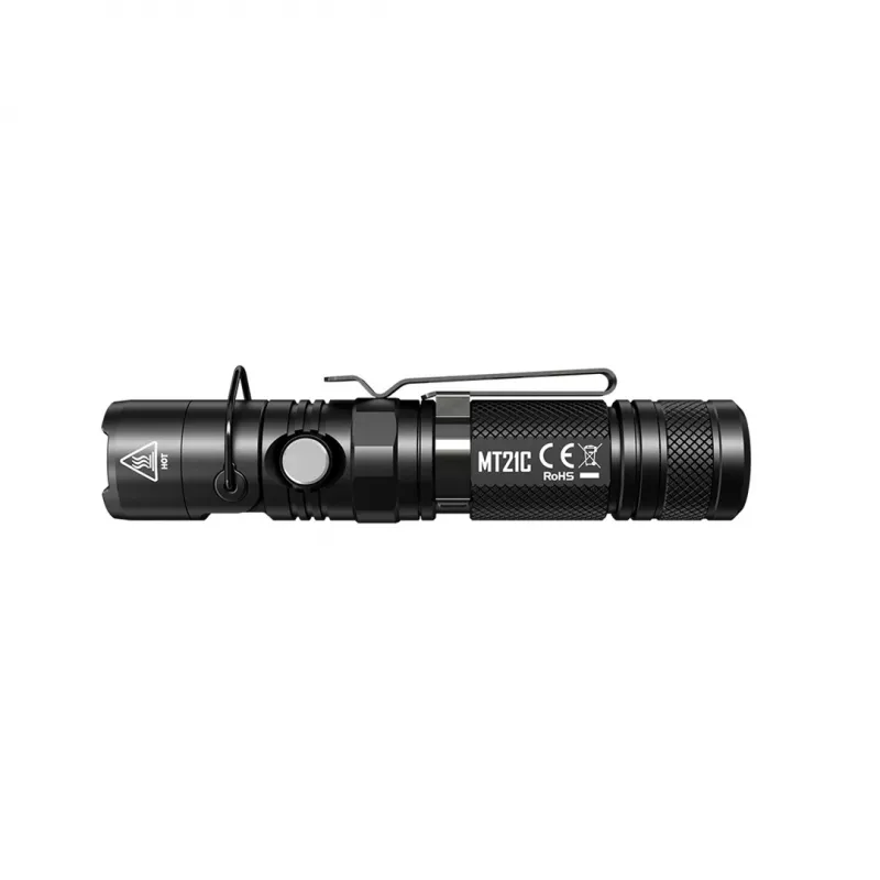 Käsi-taskulamp Nitecore MT21C, 1000 lm, 131 mm, 103,5 g, ühildub 18650 või CR123, must