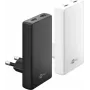 Goobay USB-C PD GaN kahe kiirlaadimisega laadija 90° lame 65 W valge - 2x -pordid (75726)