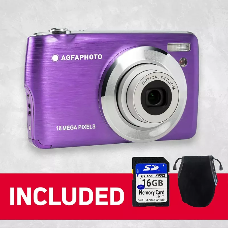 Agfa Photo DC8200 Lilla + Ümbris + SD-kaart 16GB