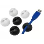 Kaabliklamber LogiLink KAB0009 Must Valge 6 tk