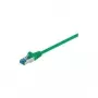 Wentronic Goobay CAT 6a paigalduskaabel, S/FTP (PiMF), roheline, 3 m - LSZH halogeenivaba, vask (93783)