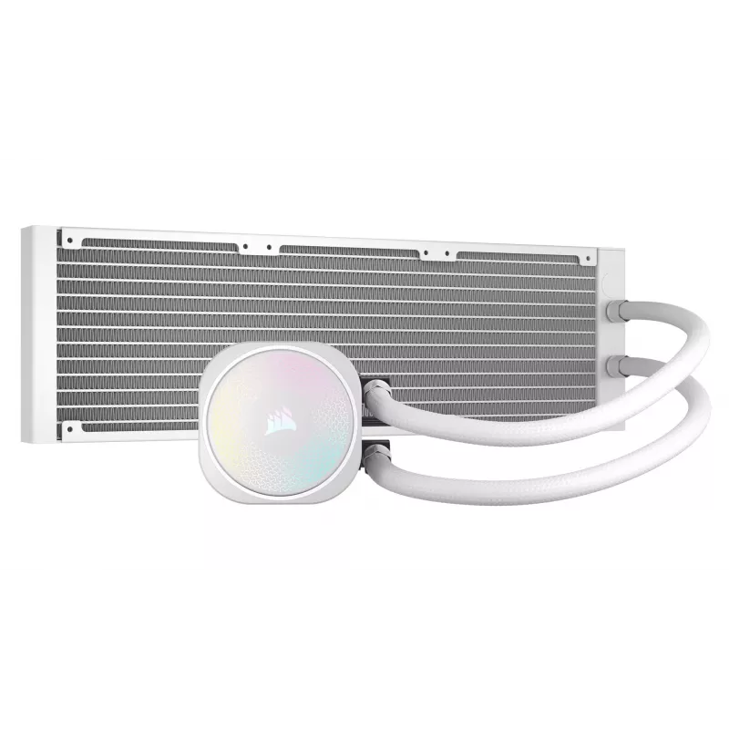 Kõik-ühes vedelikjahuti Corsair NAUTILUS 360 RS ARGB 1700 RPM valge