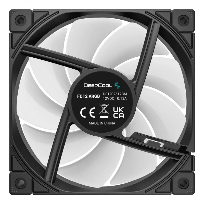 Ventilaator DeepCool FD12 ARGB-3 in 1 12 cm Must Valge 3 tk Maksimaalne õhurõhk 2,56 mmH2O