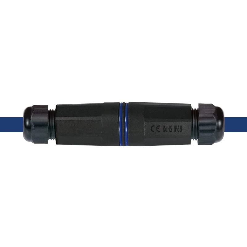 LogiLink IP68 Outdoor-Enclosure for Keystone Module and Couplers, Plastik, polüamiid, Must, IP68, 140 mm, 36 mm, 36 mm