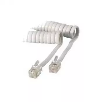 S/CONN 4m RJ10 Transparent Valge S/CONN 4m RJ10