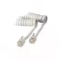 S/CONN 4m RJ10 Transparent Valge S/CONN 4m RJ10