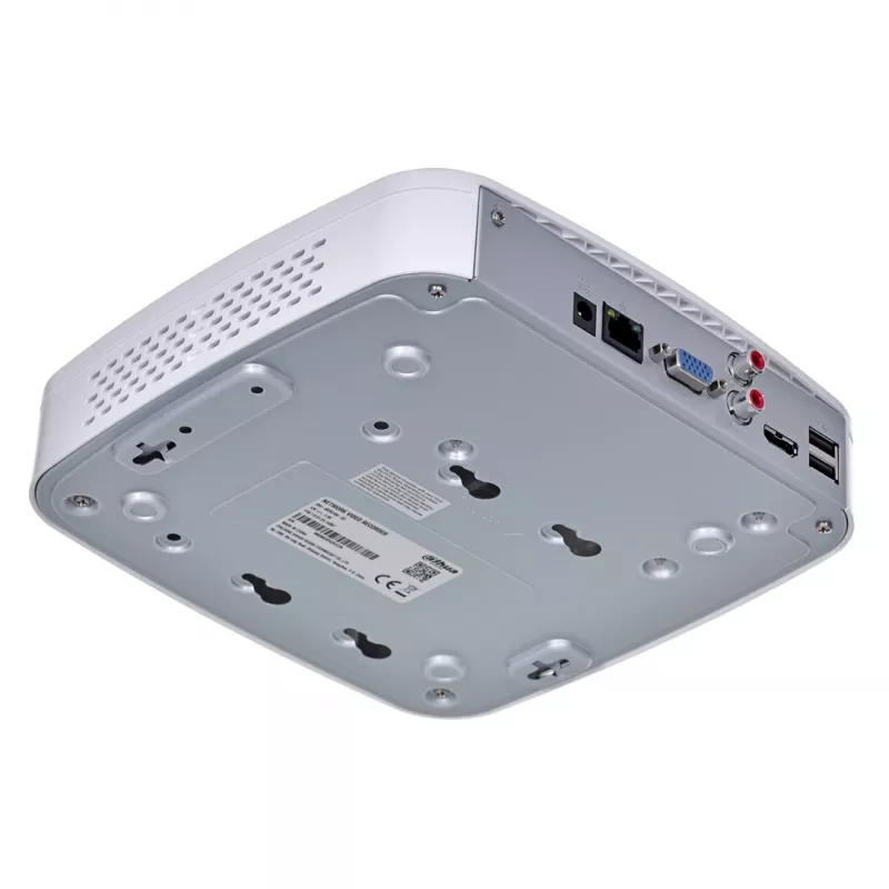 Võrgusalvesti DAHUA NVR2108-I2 — 8-kanaliline NVR, 4096×2400 max, SATA III kuni 10 TB, 1U valge