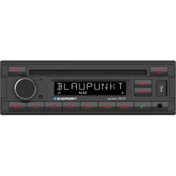 Autoraadio BLAUPUNKT Milano 200 BT CD Bluetooth USB — single-DIN, CD-mängija, Bluetooth vabakäeseade, USB esitamine
