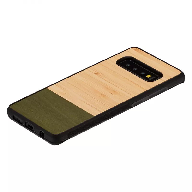 Nutitelefoni ümbris man and wood Galaxy S10-le — bambusmets must