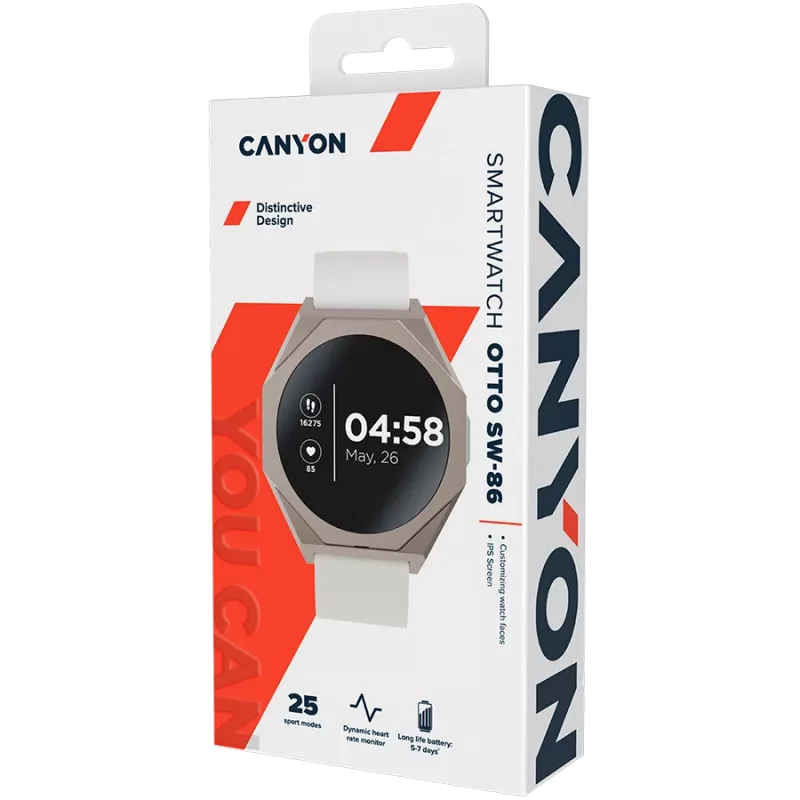 CANYON nutikell Otto SW-86 hõbedane