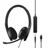 EPOS ADAPT 165 USB-C II peakomplekt, juhtmega, peavõruga, kontori/kõnekeskuse jaoks, USB Type-C, must