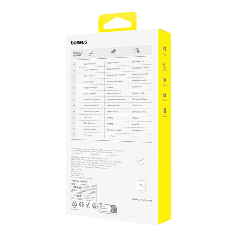 Telefoniümbrise Baseus OS‑Lucent Series iPhone 15 Plus jaoks, läbipaistev, õhuke läbipaistev kaitseümbris