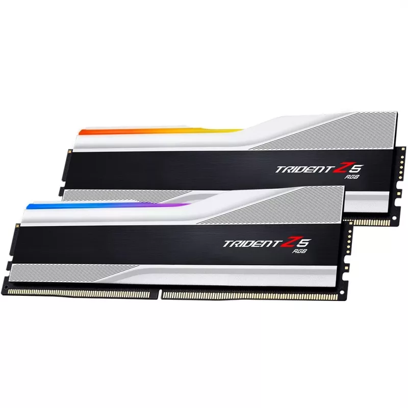 DIMM 64 GB DDR5-6000 (2x 32 GB) Dual-Kit, Arbeitsspeicher silber, F5-6000J3040G32GX2-TZ5RS, Trident Z5 RGB, INTEL XMP