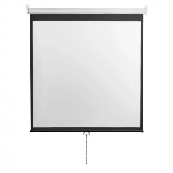 Projektsiooniekraan SBOX PSM-100-2 180×180 cm käsitsi seinale/lakke paigaldatav