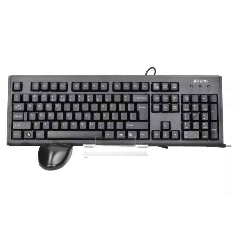 A4Tech KM-72620D - klaviatuuri ja hiire komplekt - USB - US - must