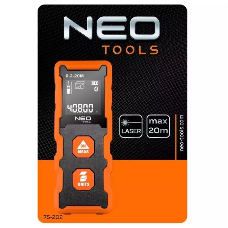 NEO Tools 75-202 laserkaugusmõõtja, 20 m