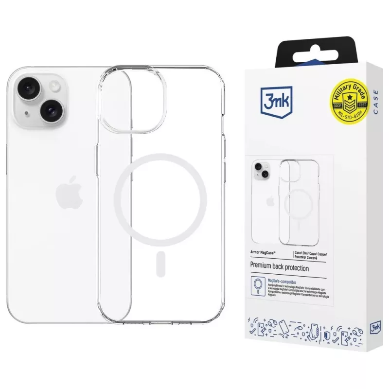 Kaitsev MagCase Armor 3MK poolt Apple iPhone 13/14 jaoks — magnetiline ühilduvus, õhuke disain