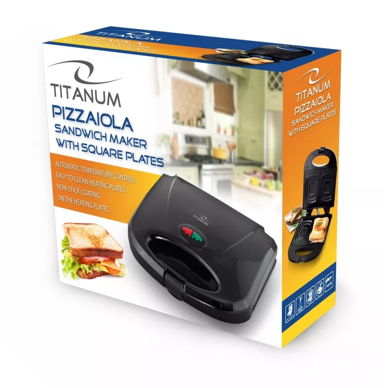 Esperanza Titanum Pizzaiola TKT005K võileivamasin, 700 W, must
