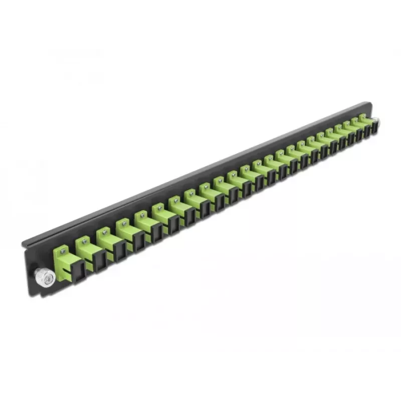 Splice Box Front Panel DeLOCK 19 tolli 24 porti SC Simplex laimiroheline