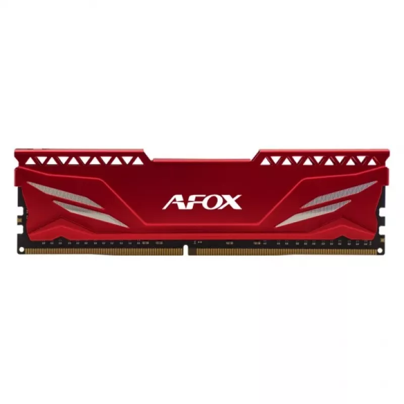 Lauaarvuti DDR4 muutmälu AFOX 16GB 3200MHz CL16 1x16GB 1,35V puhverdamata punane