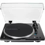 AT-LP70XBTBS, plaadimängija must/hõbedane, sisseehitatud fono eelvõimendi, Bluetooth, täisautomaatne, rihmülekanne