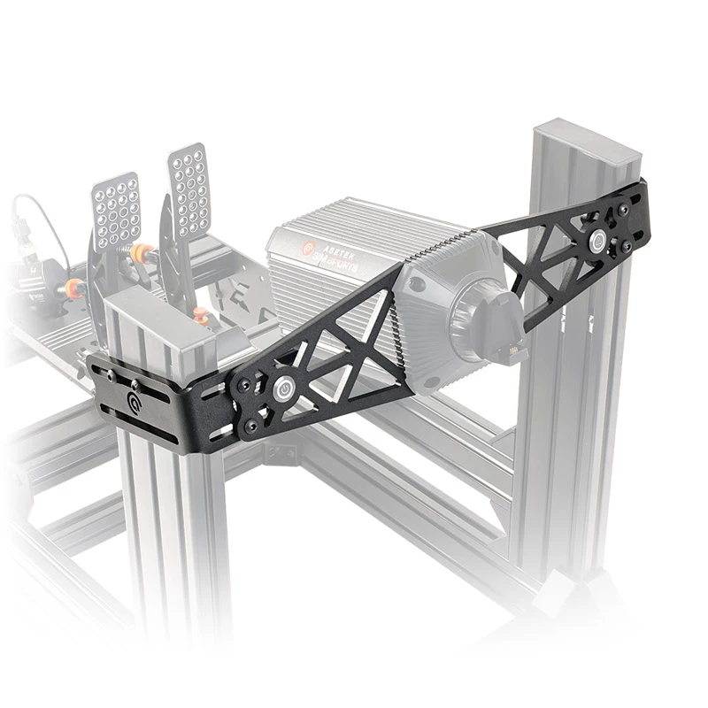 Kinnitusklamber Asetek SimSports Steel Must 135x535x168mm