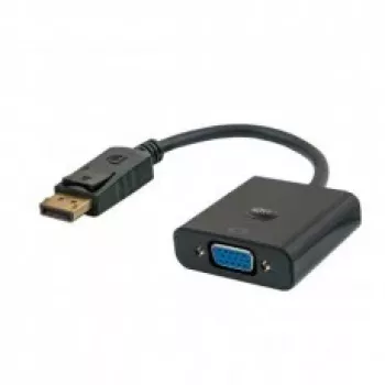 Video kaabli adapter Savio CL-90 DisplayPort-VGA 0,2 m Must