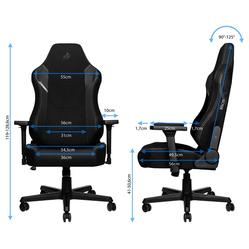 Nitro Concepts X1000 Täispolsterdatud iste Täispolsterdatud seljatugi