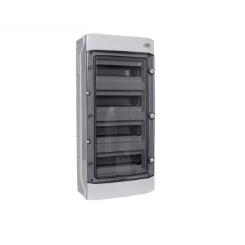 Pinnapealne paigalduskapp, plast, IP65, 4. rida, 12 moodulit, 1500V DC