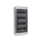 Pinnapealne paigalduskapp, plast, IP65, 4. rida, 12 moodulit, 1500V DC