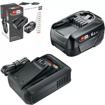 Aku stardikomplekt Bosch 18 V 6.0 Ah laadijaga AL18-44
