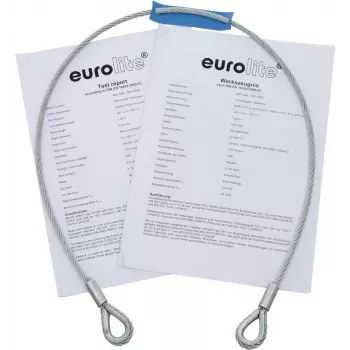 Teraskaabel EUROLITE 5801048G 1000 x 4 mm hõbedane sõrmikuga