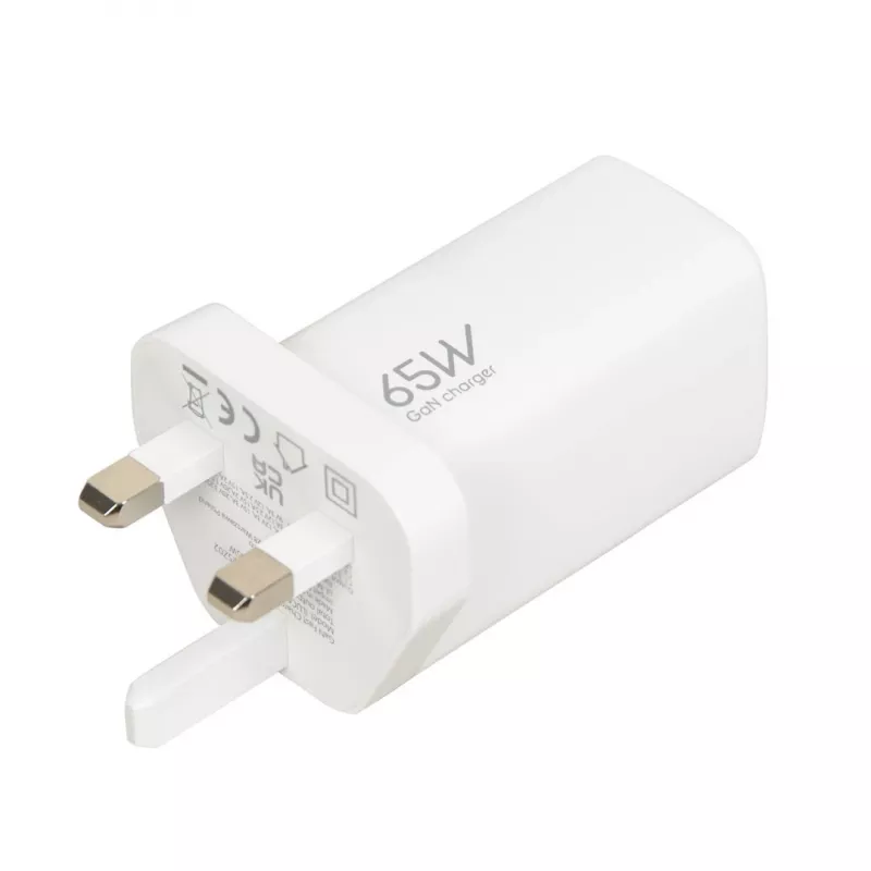 iBOX C-65 Valge, GaN 65W universaalne laadija UK pistikuga
