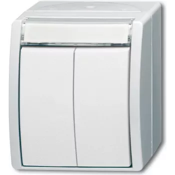 BUSCH JAEGER 1484-0-0379 - Nupud - Valge - IP44 - CE - 74 mm - 55 mm