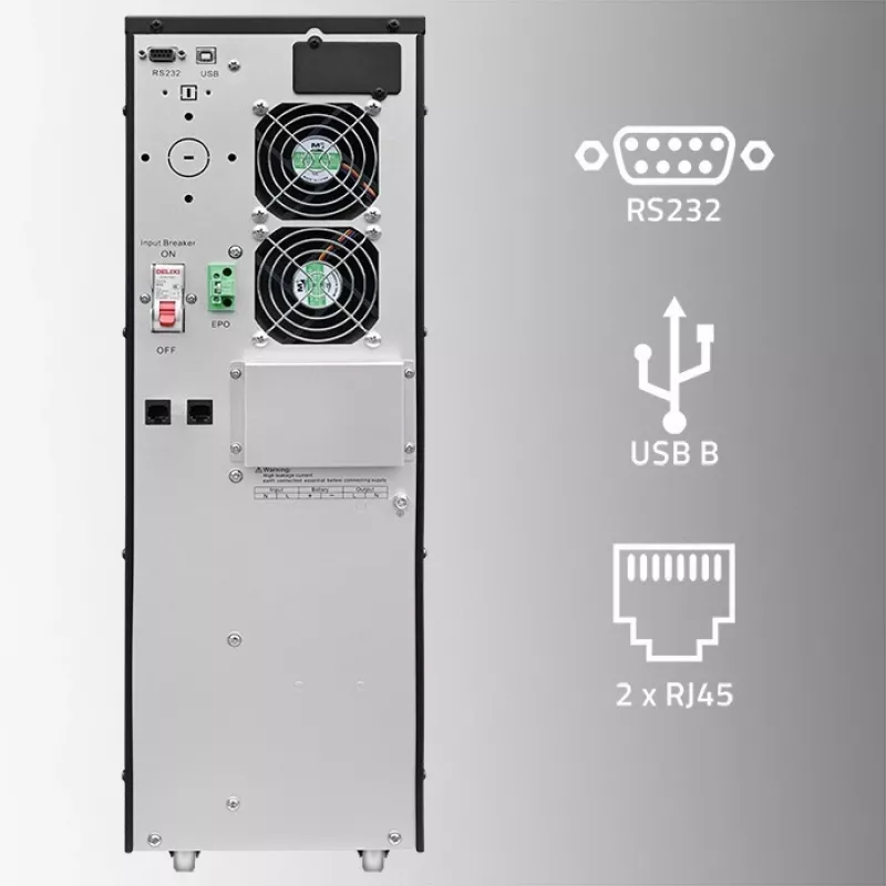Katkematu toiteallikas QOLTEC 52283 6kVA 6000W PF 1.0