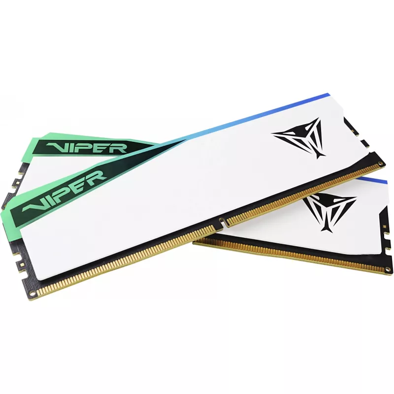 DIMM 48 GB DDR5-6000 (2x 24 GB) kahekomplekt, mälu, valge, PVER548G60C42KW, Viper Elite 5 RGB, INTEL XMP, AMD EXPO