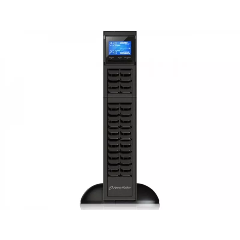 PowerWalker VFI 1000CRM LCD katkematu toiteallikas (UPS) Topeltmuundus (Online) 1 kVA 800 W 3 pistikupesa