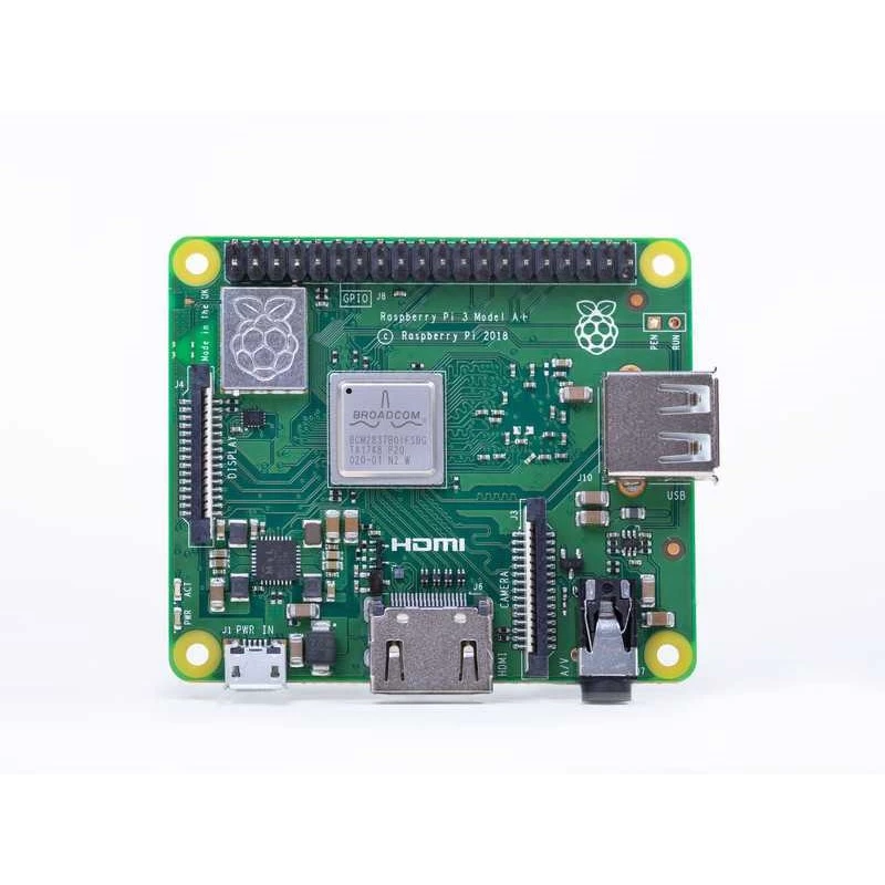 Raspberry Pi 3 Model A+ - Üheplaadiarvuti - Broadcom BCM2837B0 / 1,4 GHz - RAM 512MB - 802,11a/b/g/n/ac, Bluetooth 4,2 (Raspberry Pi 3 Model A+)