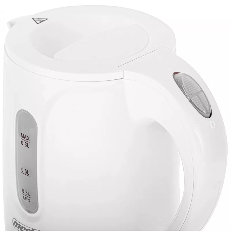 Mesko veekeetja | MS 1376 | Elektriline | 850 W | 0,8 L | Plastik | 360° pöörlev alus | Valge
