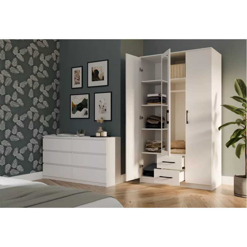 Riidekapp Topeshop ROMANA 120 BIEL