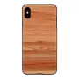 Man and wood telefonikest iPhone X/XS jaoks — cappuccino must kaitsekate