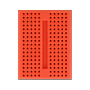 Breadboard DELOCK 18318 — plastist jootevaba prototüüpimisplaat, 36 × 46 × 10 mm, punane