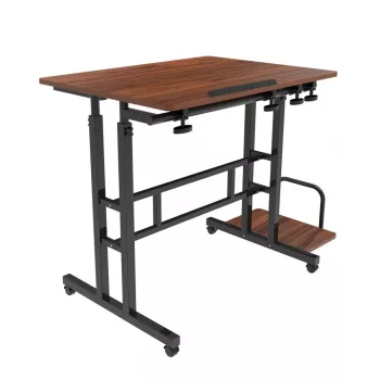 Macleani mobiilne sülearvutilaud, must, 80x60 cm, max 50 kg, reg. kõrgus 67–115 cm, MC-124 B