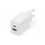 AC Indoor USB GaN Charger DIGITUS DA-10301 — 30W, 1× USB-C, 1× USB-A, 100–240V, valge