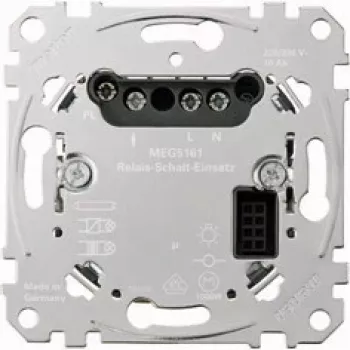 Elektrirelee Merten MEG5161-0000, metallist, 220–230 V AC, 50–60 Hz, 10 A, kaabel 2×2,5 mm²