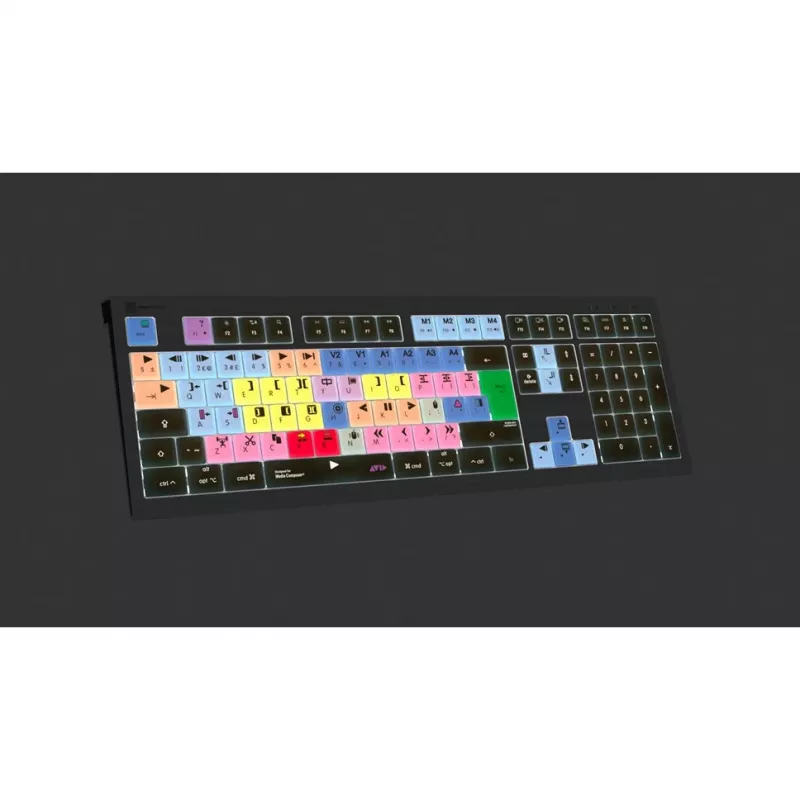 Logickeyboard LKB-MCOM4-A2M-UK Klaviatuur USB QWERTY Inglise Must (LKB-MCOM4-A2M-UK)